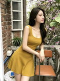 Summer Women'S Bodycon Dress Exquisite Beautiful Cinched Waist A-Line Short Skirt Beach Outfit