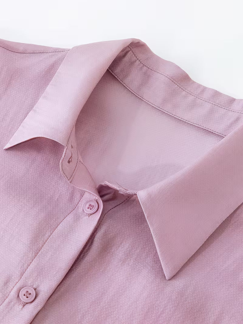 Long-Sleeve Breathable Shirt + Camisole Dress Set, Spring/Summer New Women's Dress Set, High-Quality Business Vintage Style